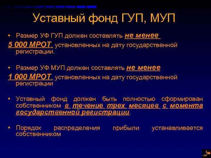 Уставный капитал муп. Муниципальное предприятие уставный капитал. Уставной капитал ГУП. Уставный капитал государственных унитарных предприятий. Государственное унитарное предприятие размер уставного капитала.