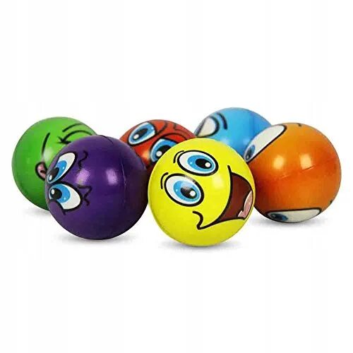 Забавный мяч. Весёлые разноцветные мячики. Футбольный мяч с лицом. Поделки из теннисных мячиков. Забавный мяч.