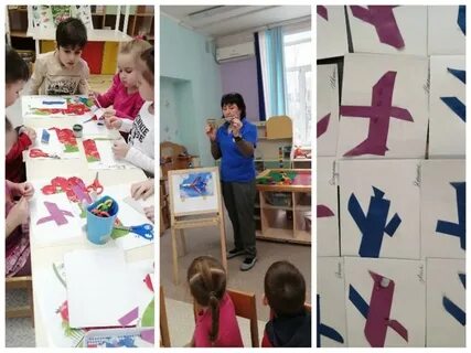 Летящие самолеты средняя группа