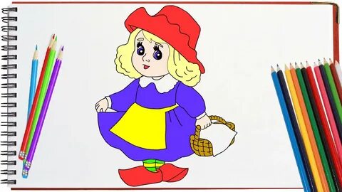 Красная шапочка нарисовать легко