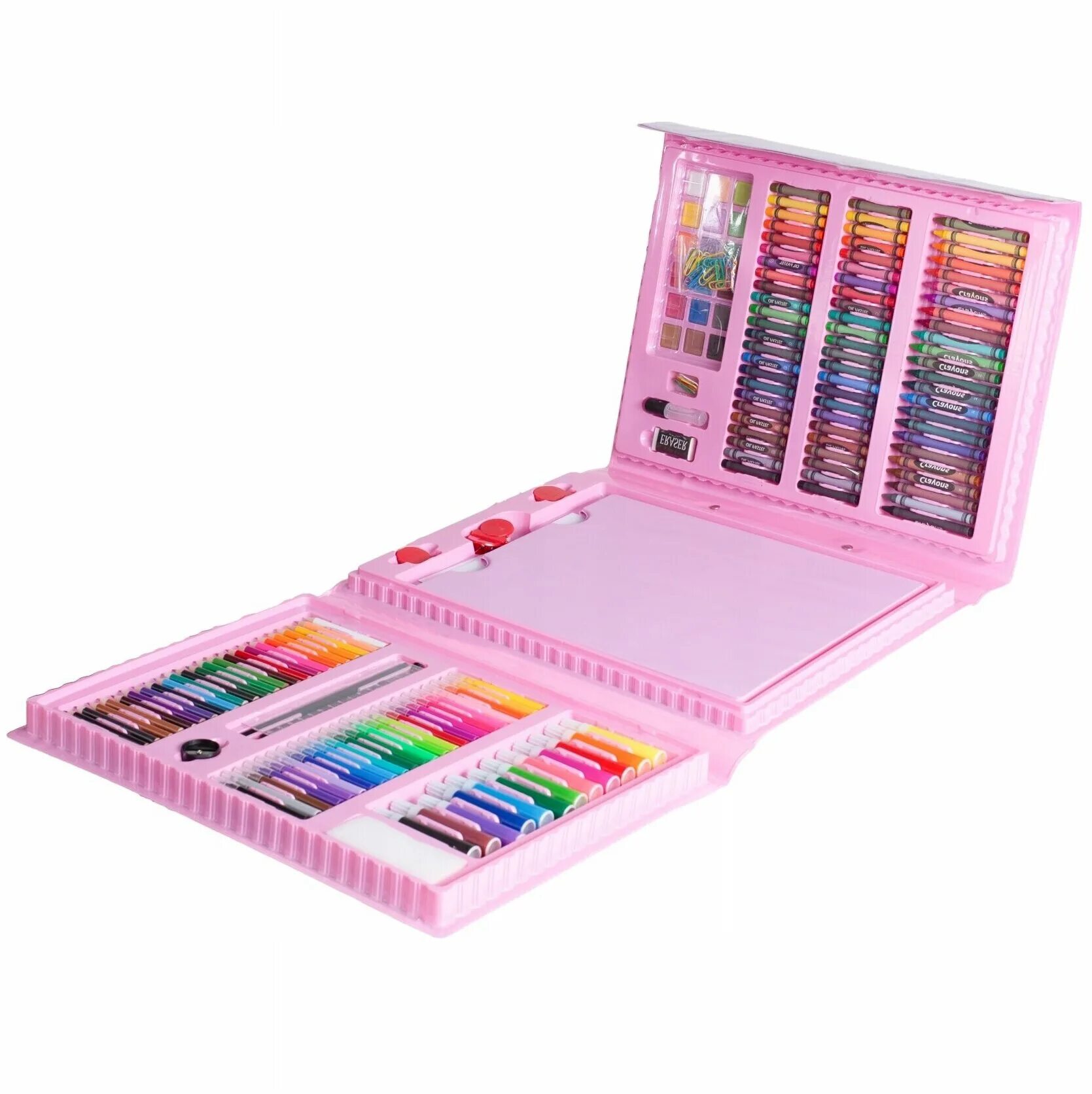 чемоданчик "набор юного художника" для рисования 208. набор юного художника с мольбертом 208 предметов розовый. чемоданчик "набор юного художника" 145 предметов zw, розовый. детский набор для рисования в чемоданчике. детский набор для рисования.