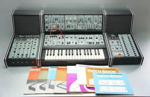 MATRIXSYNTH: Roland System-100 Full with Original Manuals and Patch Books.