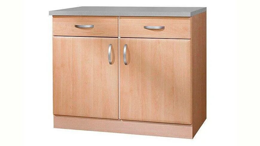 Купить Напольный шкаф с дверью и ящиком АЛЬБРУ, серо-коричневый в IKEA (Минск). 