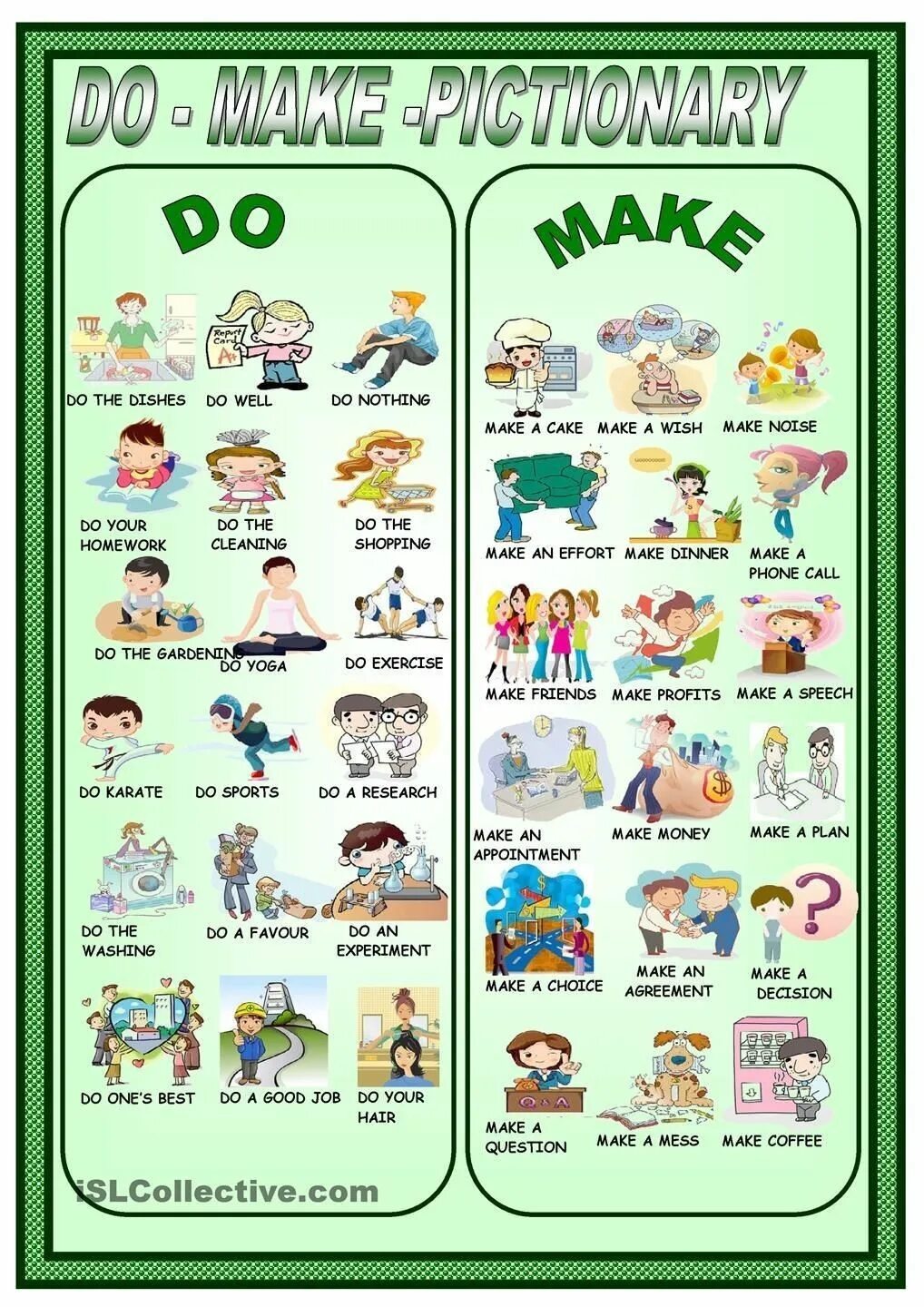 Make do. Make or do. Make do разница. Глаголы do make в английском языке упражнения. Use the words make and do