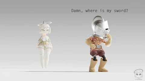 O-Talewda. art девушка. knight. art. 