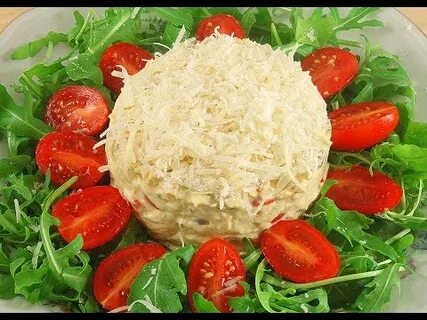 Салат курица грибы помидоры слоями