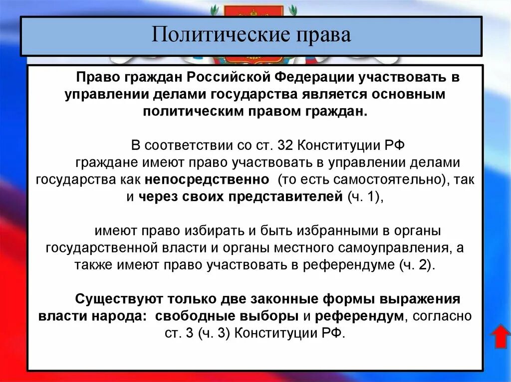 Федерации может принимать участие в. Право граждан РФ участвовать в управлении государством. Право граждан РФ участвовать в управлении делами государства. Граждане участвующие в управлении делами гос ва.