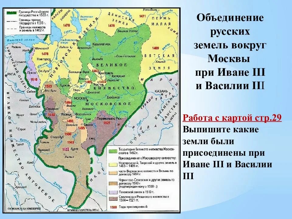 Обозначьте территории присоединенные к российскому государству