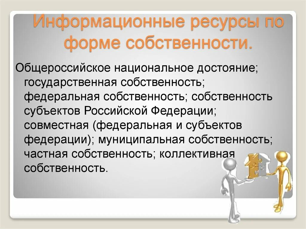 Форма собственности информационных ресурсов у колледжа иокк