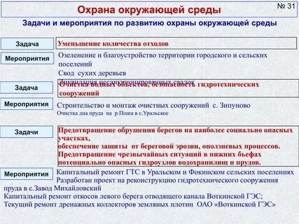 Общественные мероприятия по охране окружающей среды