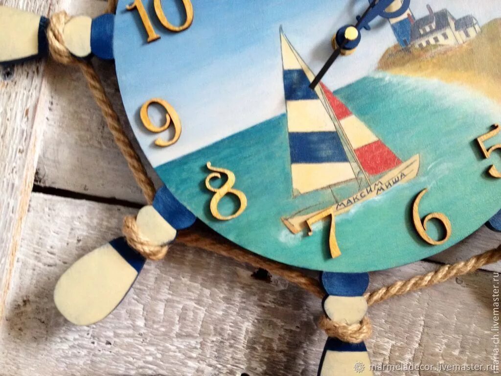 Часы морская тематика. Часы морская тематика