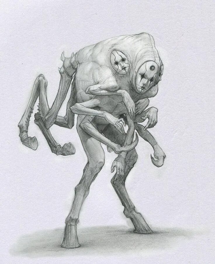 Мифологический рисунок. Тварь рисунок. Рисунки страшных монстров. Страшные существа рисунки. Существа карандашом.