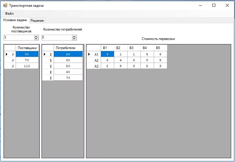 Программа решающая. Транспортная задача c#. Приложение на с# для решения транспортных задач.