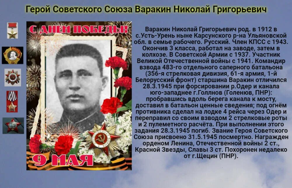 Герои. Советского. Союза. Ульяновской. Герой советского Союза н.г Варакин. Герои советского Союза Ульяновской области.