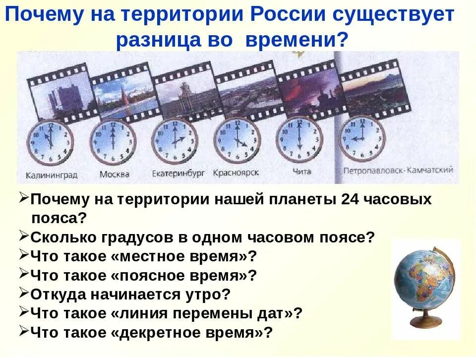 Разница время работы. Часовые пояса презентация. Почему на планете 24 часовых пояса. Различия во времени на территории России. Различия во времени.