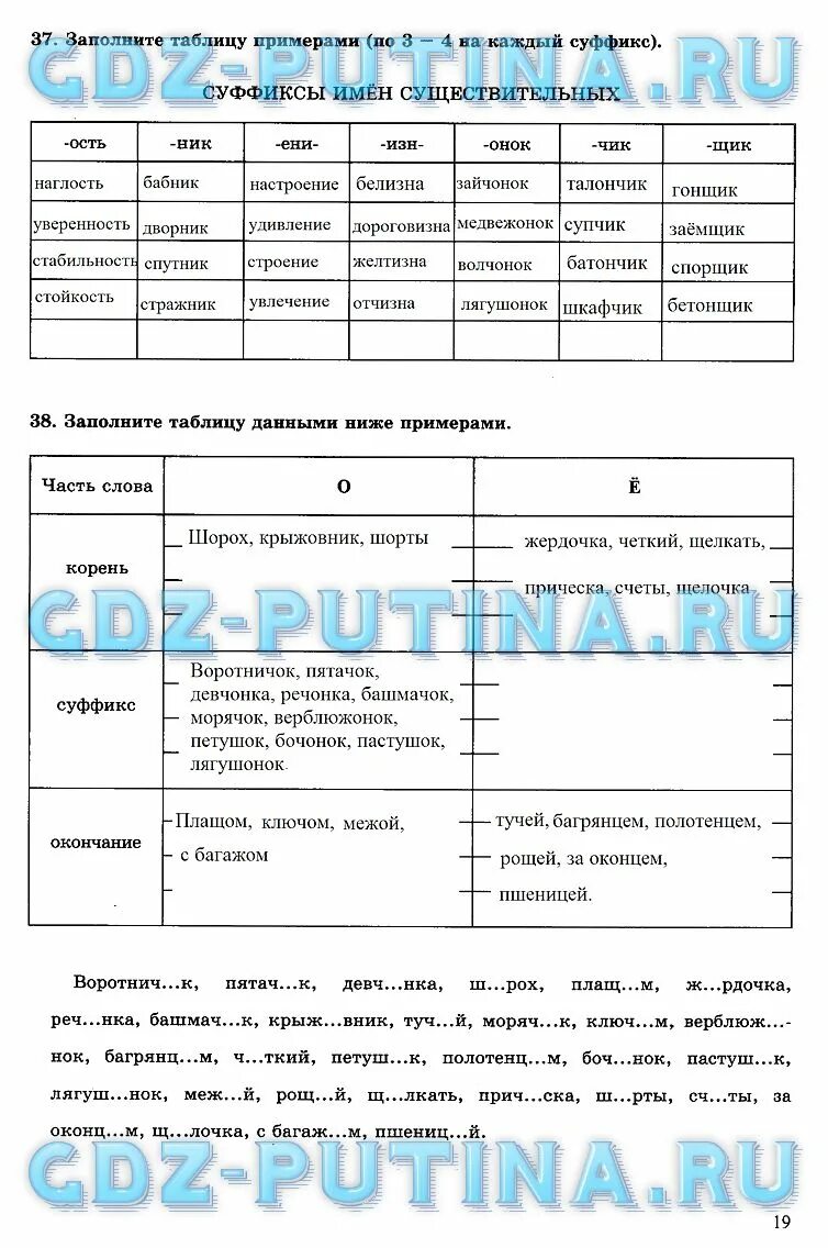 Тетрадь богдановой 6 класс 2. Гдз богданова 6. заполните таблицу данными ниже примерами воротничок пятачок. гдз русский язык 6 класс богданова. рабочая тетрадь по русскому языку 6 класс богданова 2 часть.