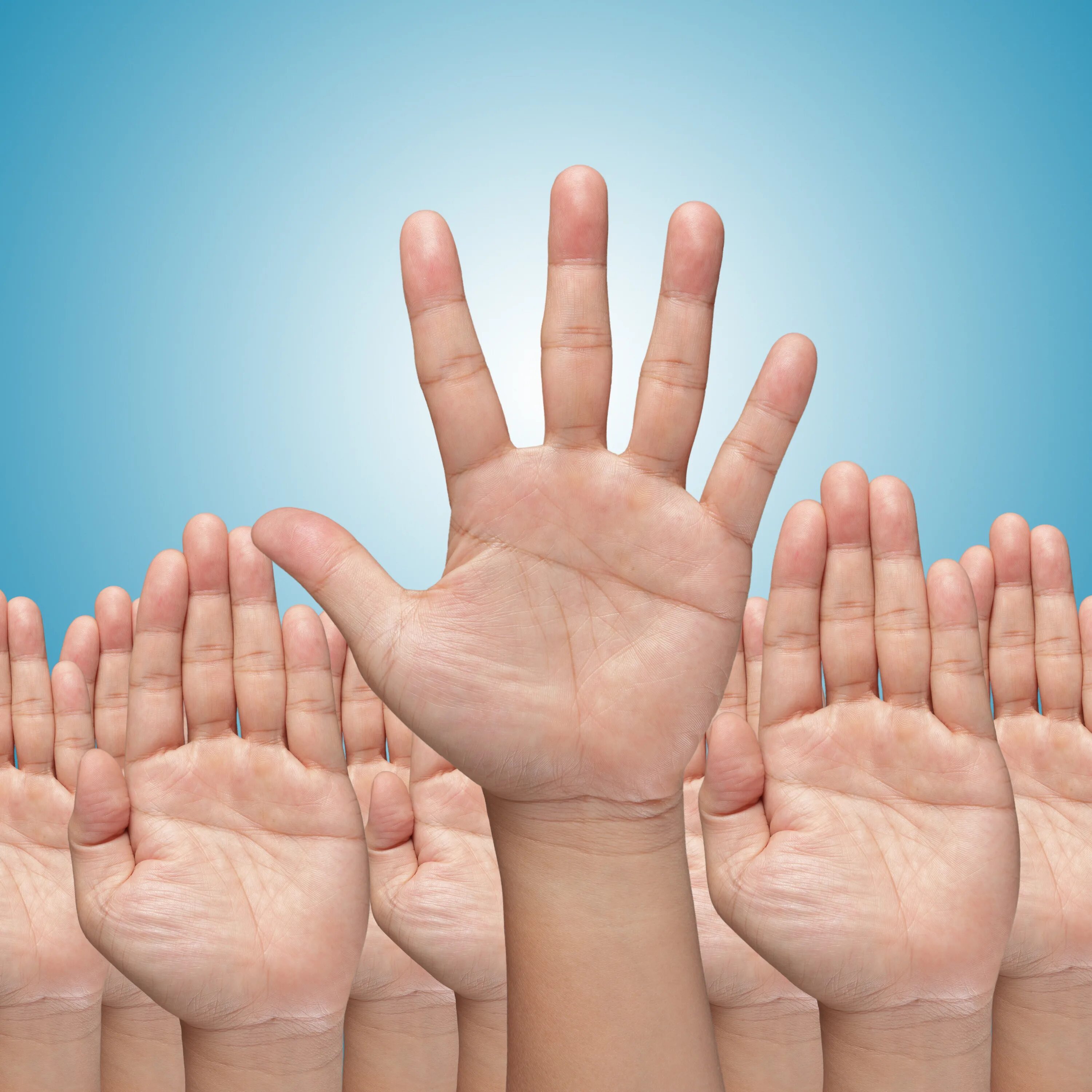 Hands up high