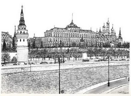 Москва кремль графика