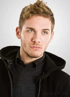 Blonde blue eyes man