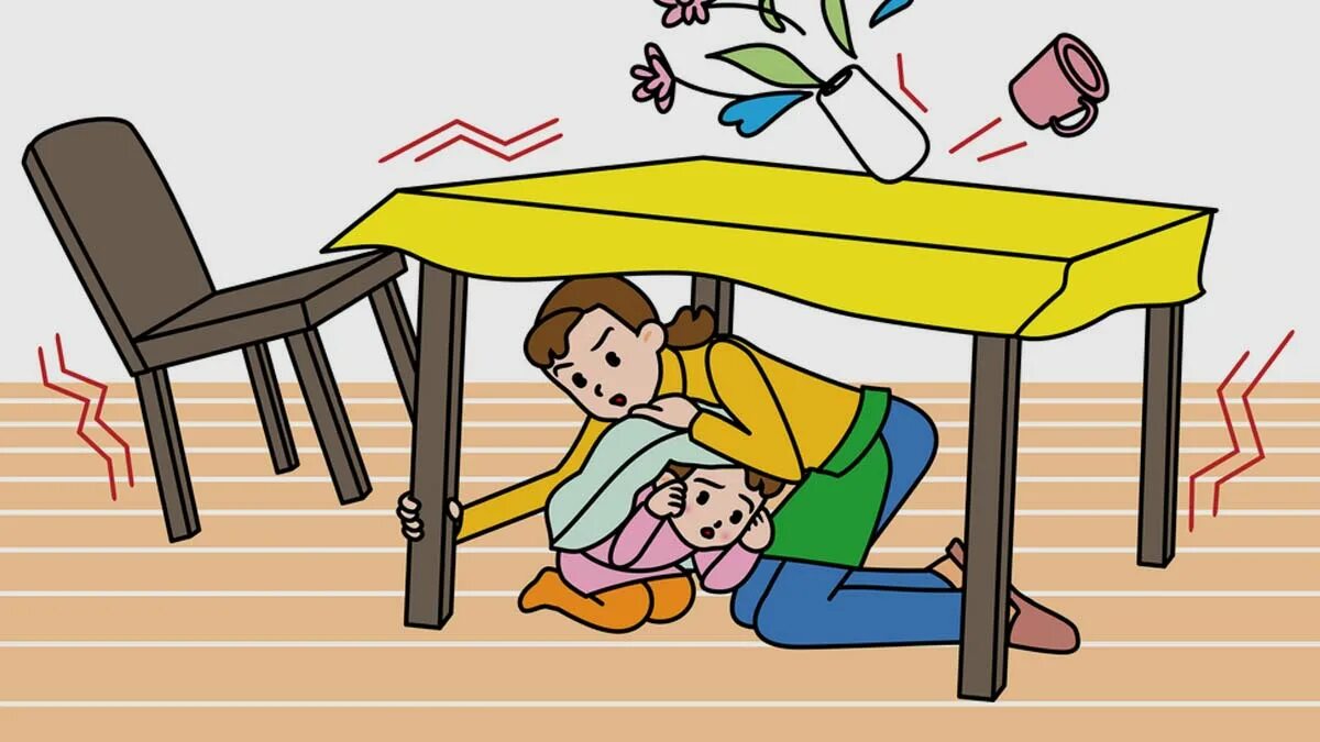 Get under the table