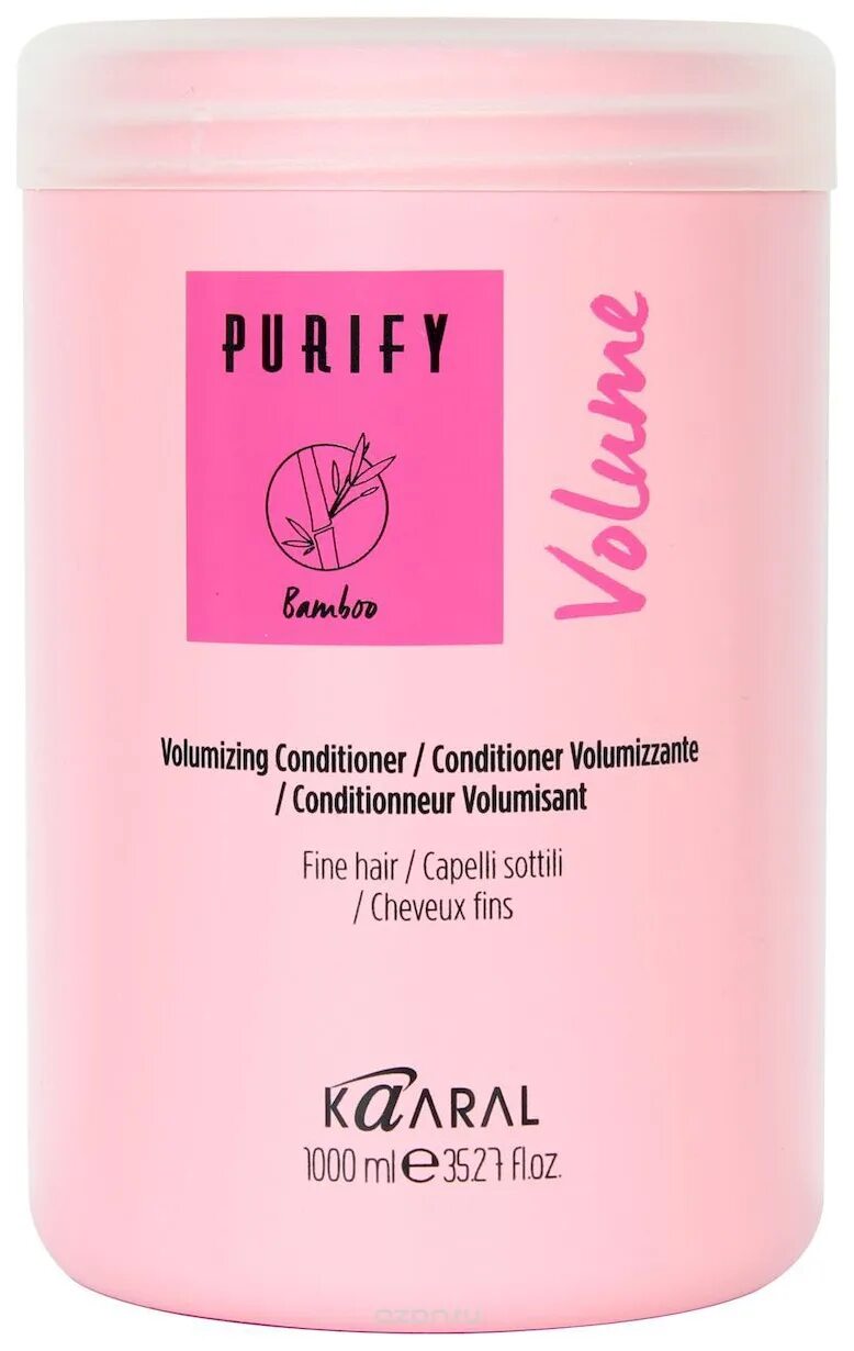 Kaaral Purify Volume Conditioner кондиционер-объем для тонких волос, 1000 мл. Kaaral Purify Volume кондиционер для тонких волос 250мл. Kaaral Purify - Volume Conditioner ( 75 мл - 350 рублей ). Purify - Volume Conditioner. Кондиционер для тонких волос 250 мл.. Volume кондиционер для волос