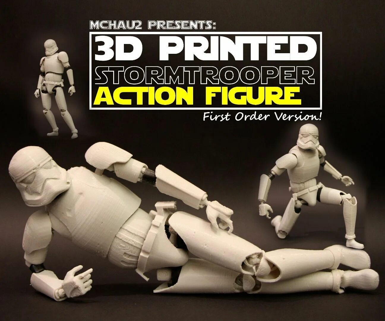 Article figure. Модель action figure для 3d принтера. фигурки для 3д принтера из звездных воинов. реалистичные фигуры на 3д принтере звёздные войны. articulated 3d model for print.