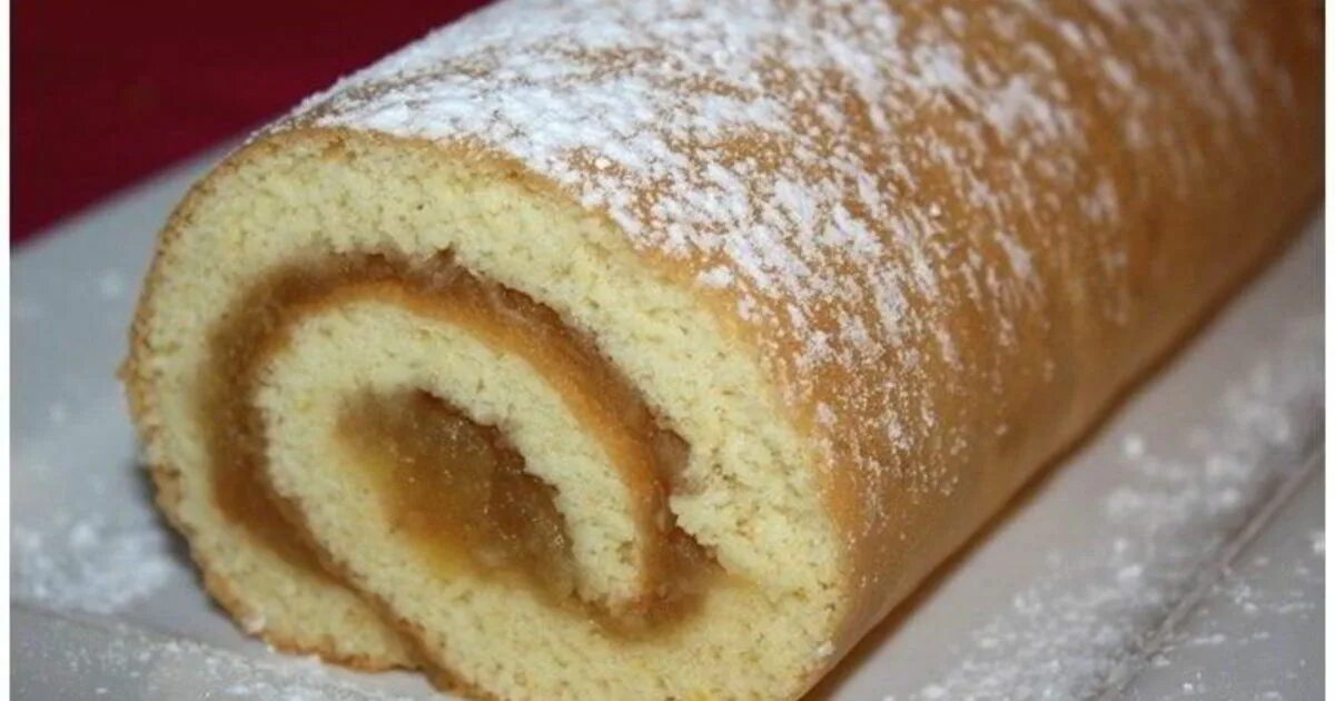 Рецепт бисквитного рулета быстро
