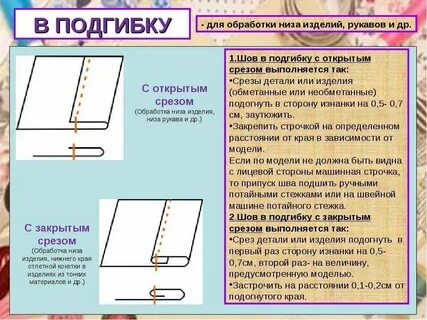 Настрочной шов с открытыми срезами