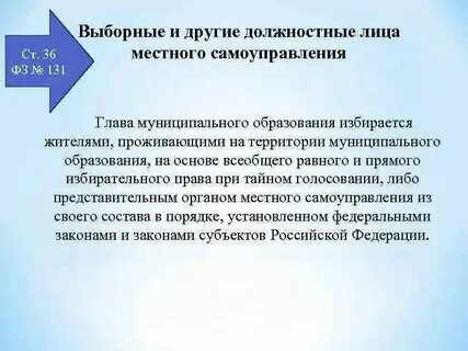 Иные органы и выборные должностные