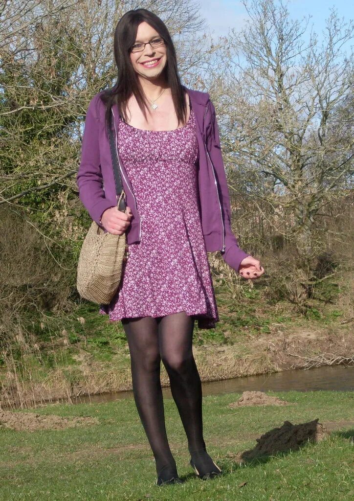 Crossdresser outdoor