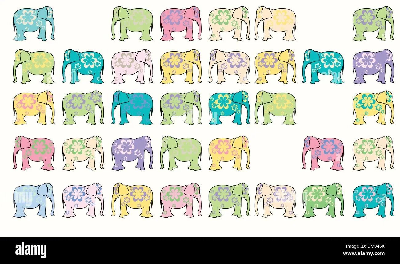 Разноцветный Слоник. Фон слоники. Слоник вектор. Слоны много вектор.
