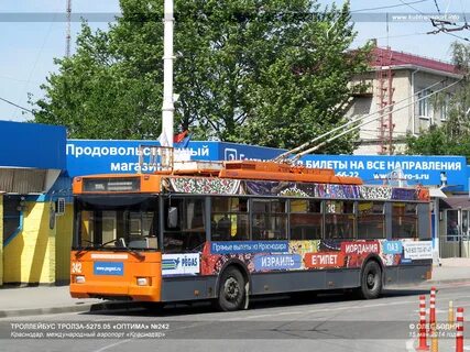 Троллейбус 4 на карте краснодара