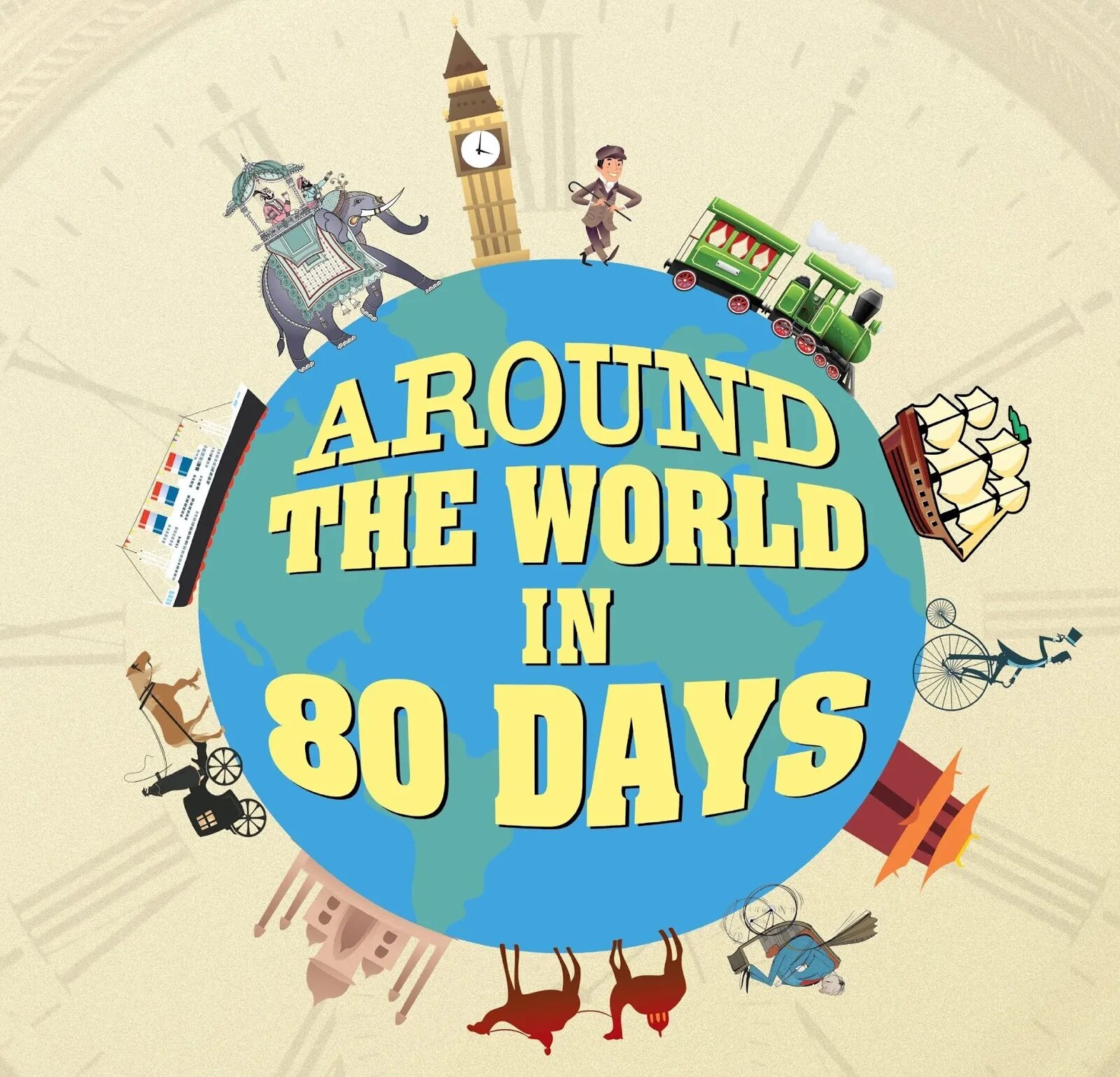 Round 5 английский. 80 Days around the World. Around the World 80 дней. Jules Verne around the World in 80 Days. Вокруг света.