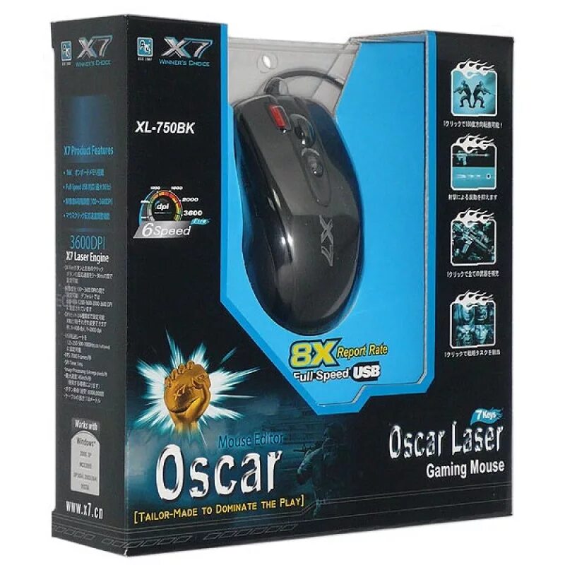 A4tech xl 750bk. Мышь a4tech xl-750bk. мышь a4 xl-750bk черный лазерная (3600dpi) usb2.0 игровая (6but). мышь a4tech xl-750bk-b usb.