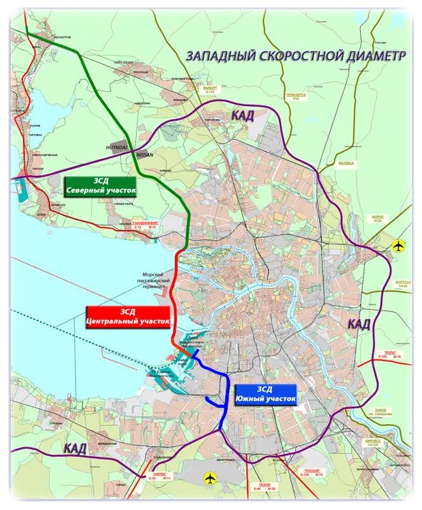 ЗСД на карте Санкт-Петербурга. Западный скоростной диаметр дорога в Санкт-Петербург. Западный скоростной диаметр Санкт-Петербург карта. План строительства ЗСД В СПБ карта. Проезд по зсд 2024