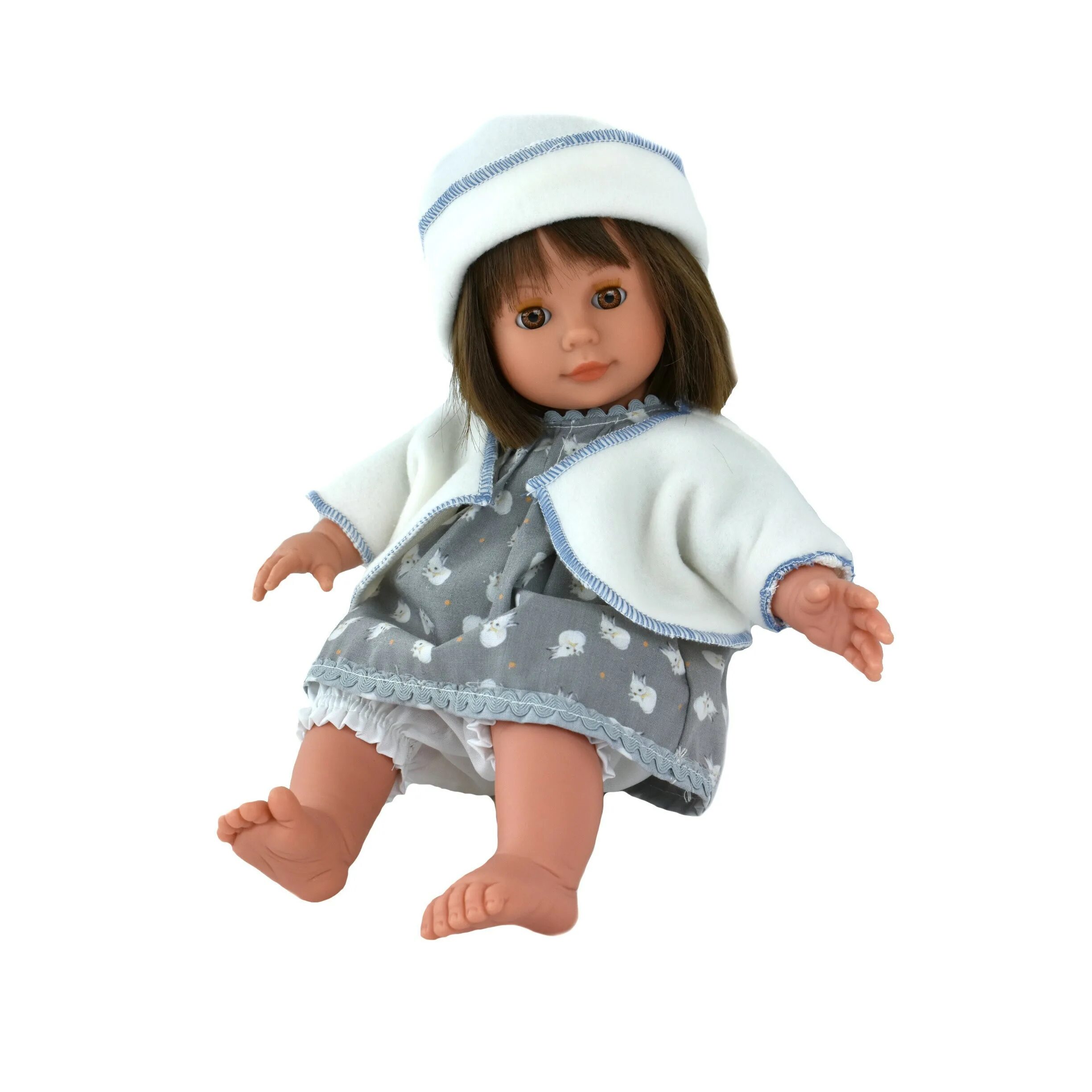 Кукла Кико. D'nenes кукла. Пупсы в белых шапочках. Кукла d'nenes Кико, 34 см, 51015. D dolls