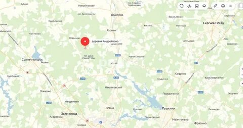 Дмитровская область на карте