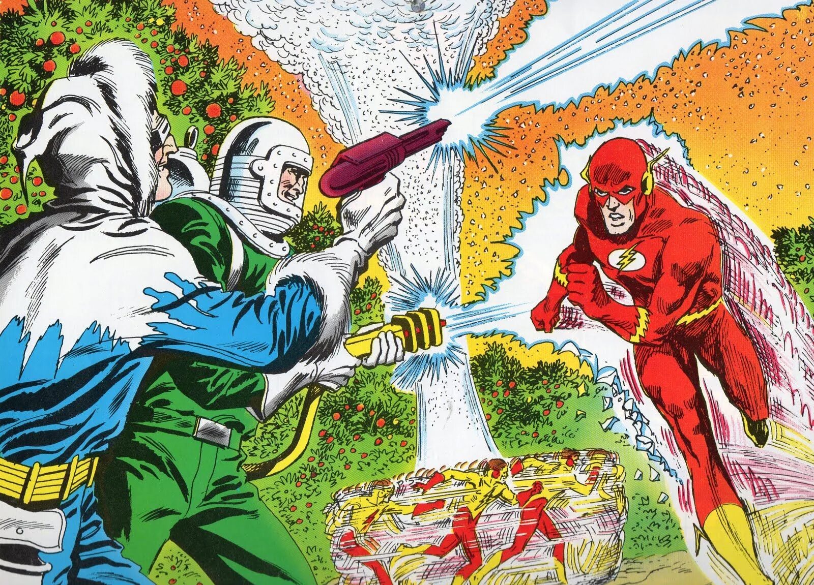 Old flash. Флеш против капитана холода. флэш old comics. retro flash. новогодний гринвич герой комиксов.