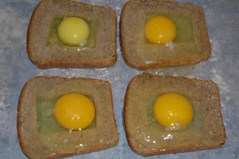 Черный хлеб яйцо