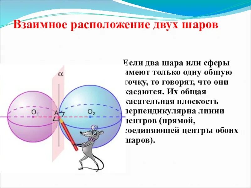 Касательная плоскость к сфере задачи. Взаимное расположение сферы и шара. Взаимное расположение двух шаров. Взаимное расположение шара и шара. Даны два шара 10 и 2