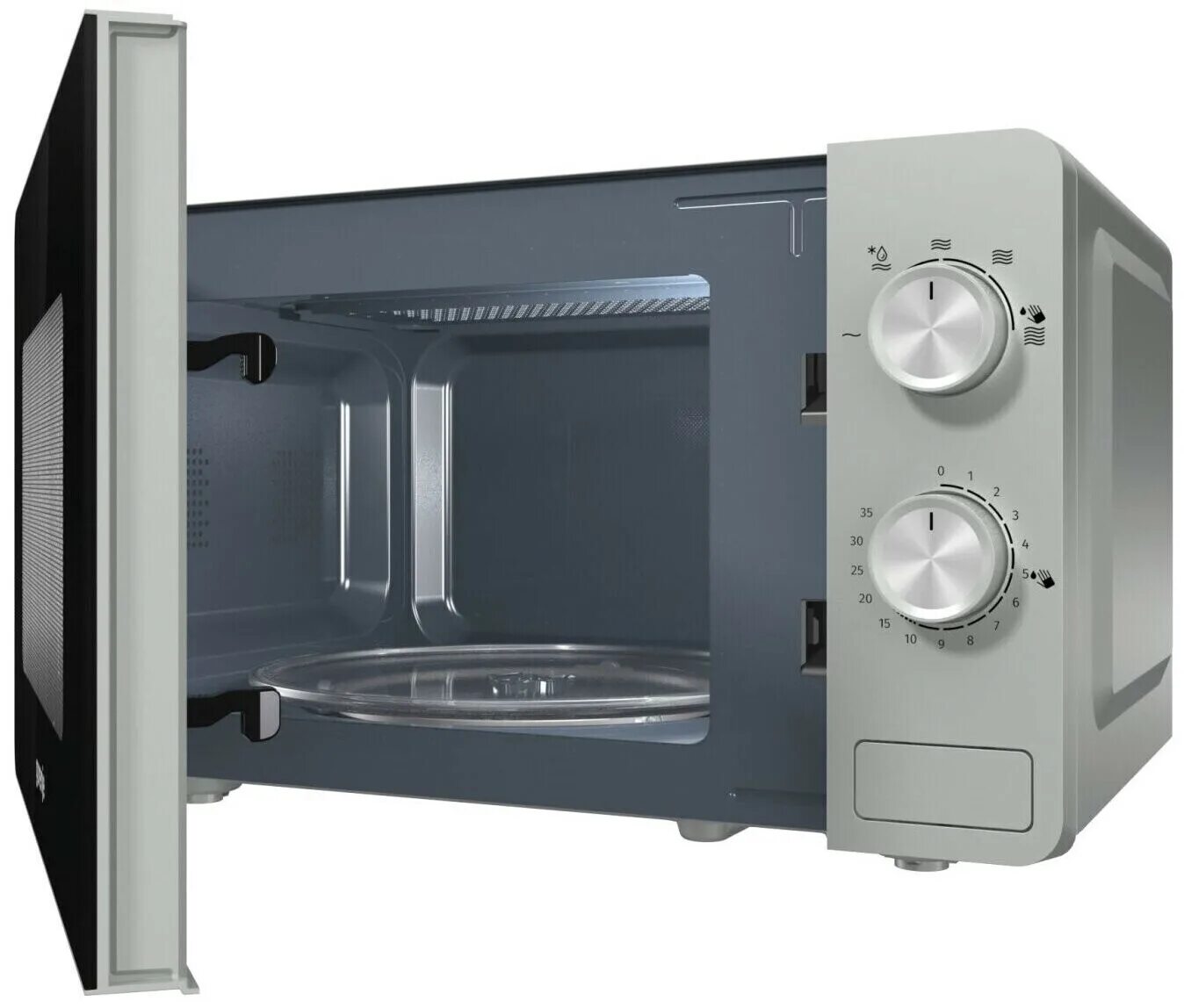Микроволновая печь gorenje mo20e1s серебристый