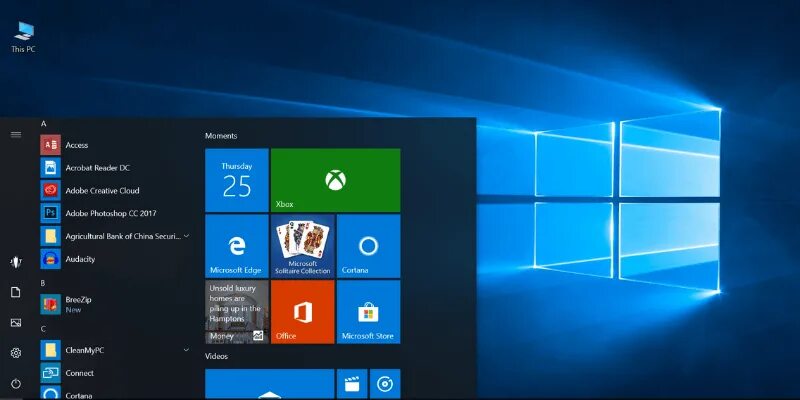 Capture windows 10. Экран виндовс 10. recording windows 10. windows 10 pro синий цвет.