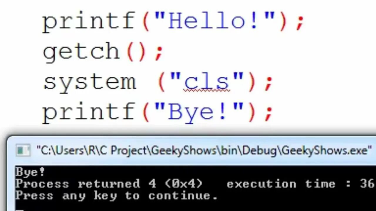 Функция clear. System CLS. System CLS C++. System Pause c++ и System CLS. How to use scanf in c.