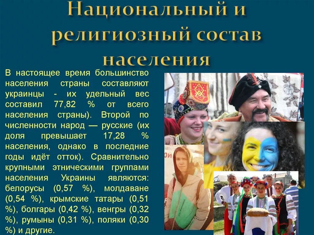 Сообщение на тему население