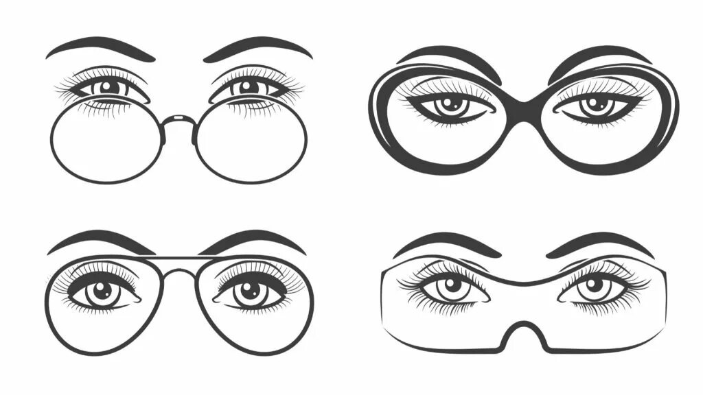 Как нарисовать очки на лице. Очки для ромбовидной формы лица. Как нарисовать очки на лице. Человек в очках референс. Очки туториал.