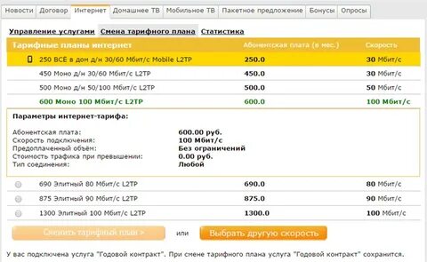Годовой контракт