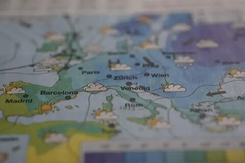 Прогноз на карте европы