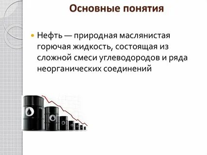 Понятие нефти