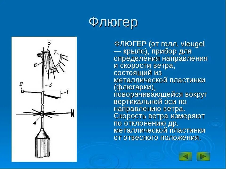 Флюгер направление ветров. Флюгер,анемометр-приборы для определения. Флюгер Вильда на метеостанции. Измерение скорости и направления ветра флюгер Вильда. Флюгер это прибор для измерения.