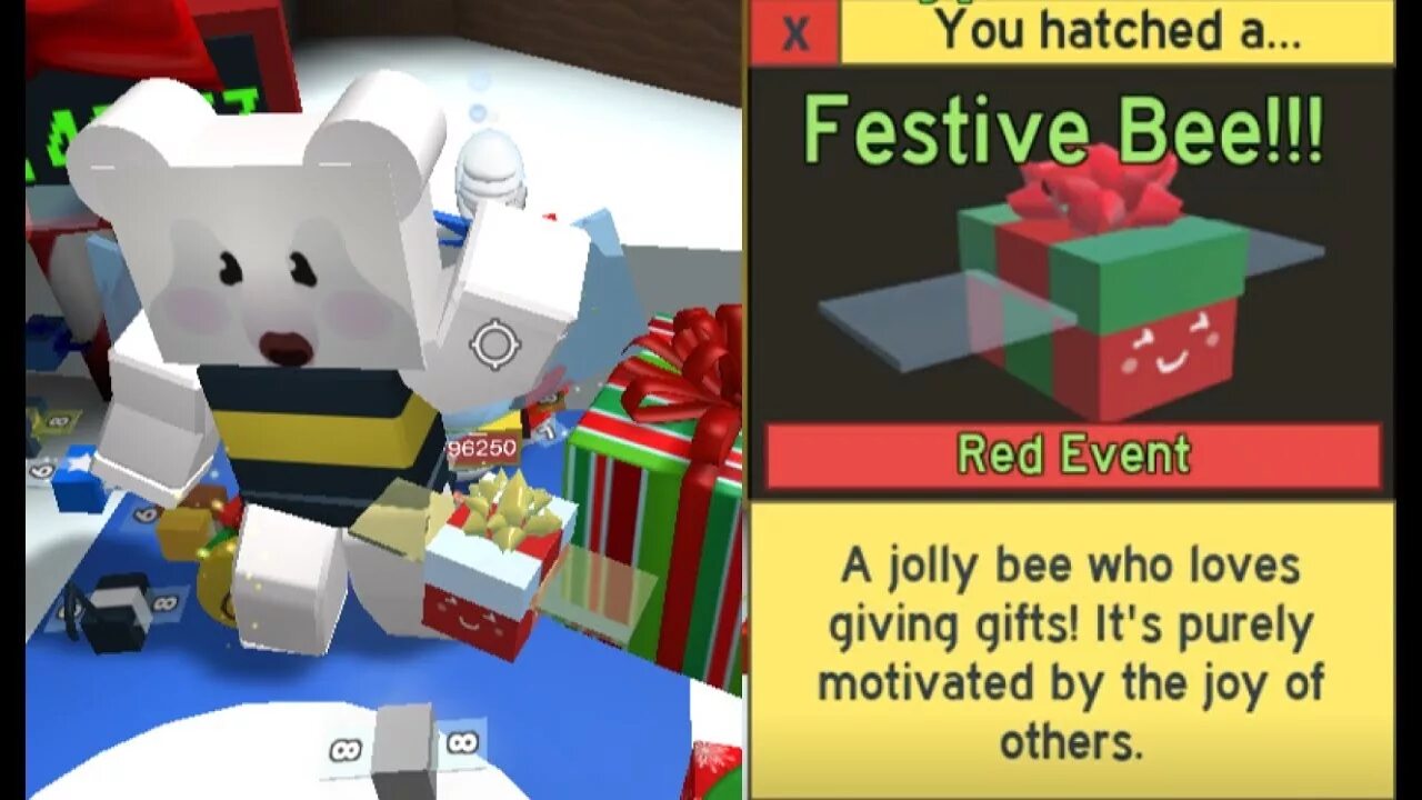 Подарок bee swarm. Festive bee bee swarm simulator. festive bee gifted. улитка роблокс.